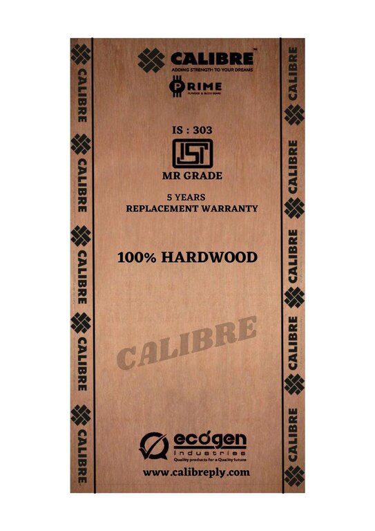 Calibre Prime MR 100% Hardwood IS 303 Grade Plywood (7x4, 9MM)